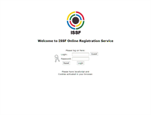 Tablet Screenshot of entry.issf-sports.info